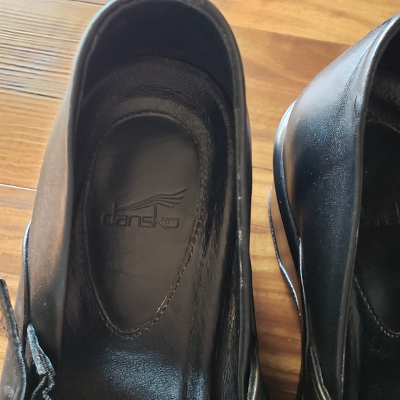 Dansko Babette Black Mary Jane Wedge Clog Shoes EU 40 - Picture 6 of 13